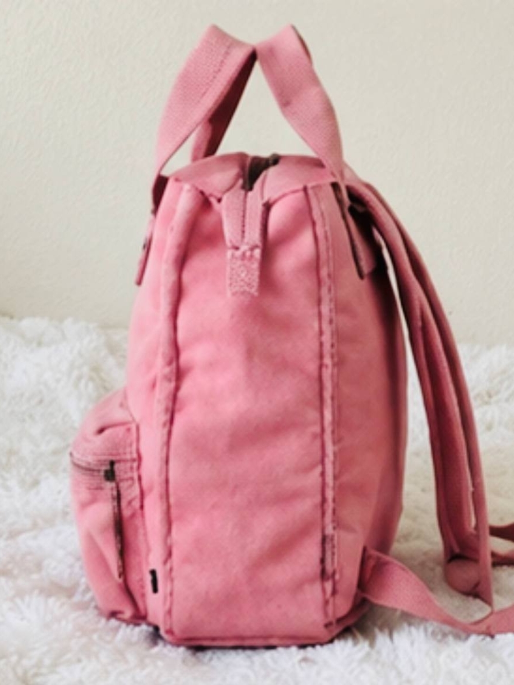 Vans Pink Canvas Mini Backpack Tote - Picture 3 of 3